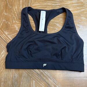 Fabletics Women's Sports Bra Black Belle Racerback High-Impact